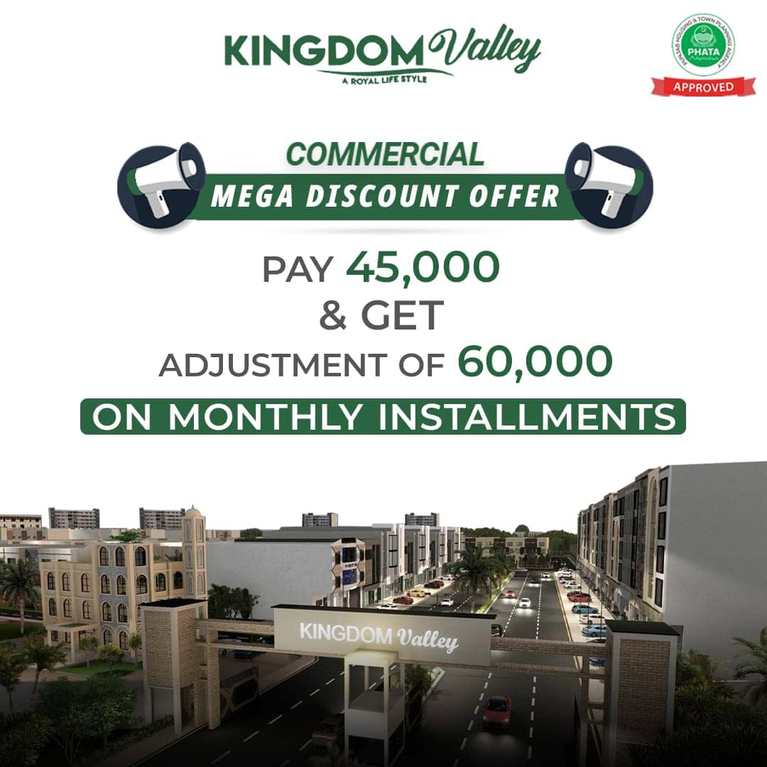 Kingdom valley Commercial mega Discount Offer