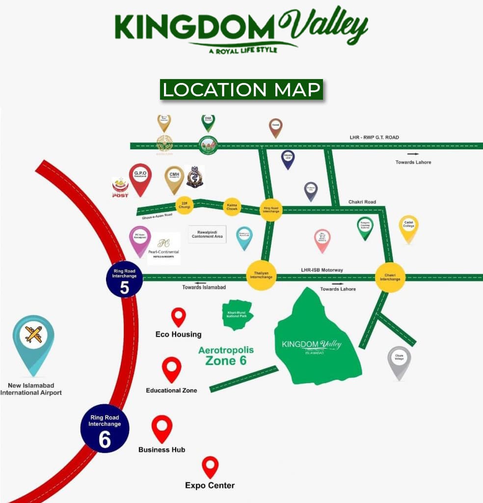 Kingdom Valley Location Map