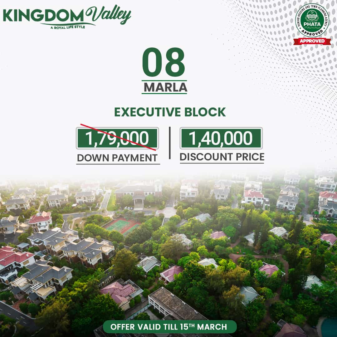kingdom valley executive block 8 marla